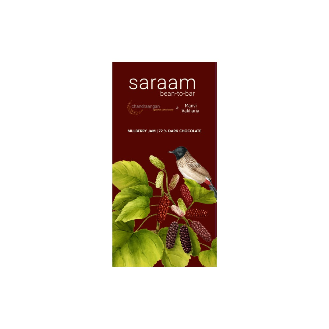 Mulberry Jam Bar - 72% Cacao Dark. (Pack of 2)