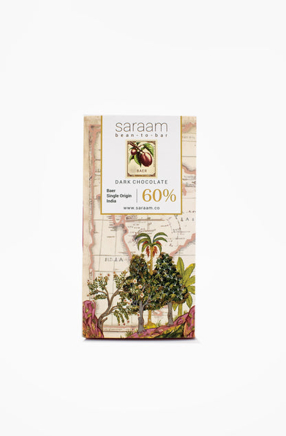 Saraam | 60% Dark Chocolate | Baer | Single-Origin | India | 70 gm