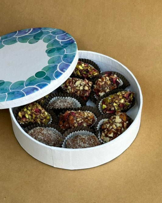 Chocolate Date Truffles - Gift Box (Box of 12)